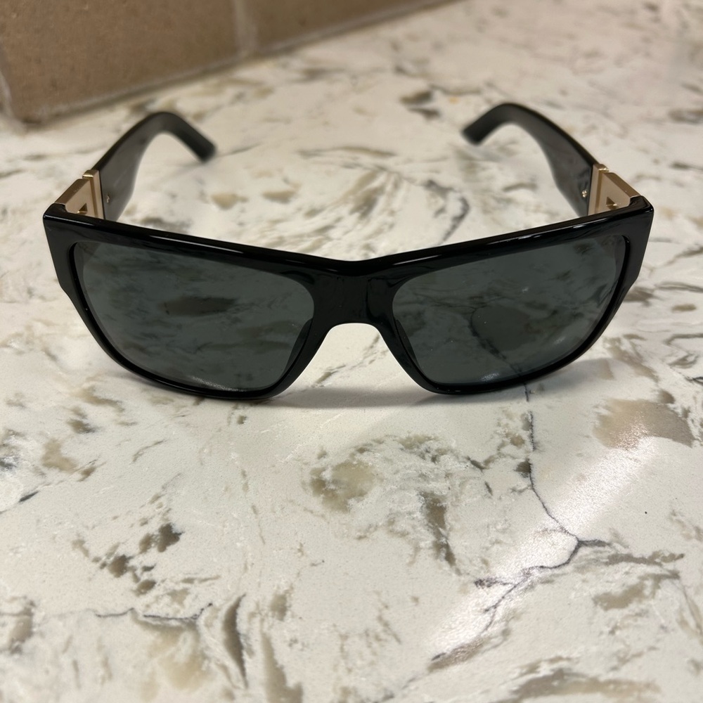 Versace Black Sunglasses with Gold Detail - Picture 2 of 6